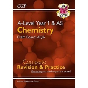 Image of New A-Level Chemistry: AQA Year 1 & AS Complete Revision & Practice with Online Edition Paperback / softback...