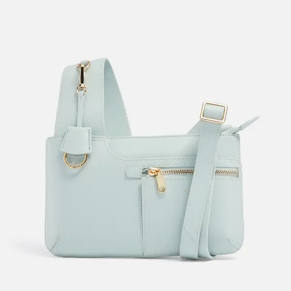 image of Radley Pockets Icon Mini Leather Crossbody Blue female H8848367