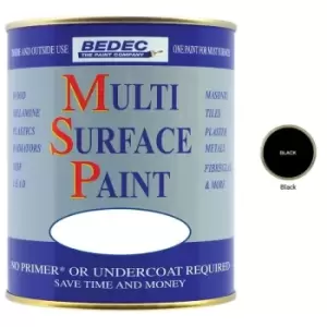 image of Bedec - Multi Surface Paint - Gloss - Black - 2.5L - Black