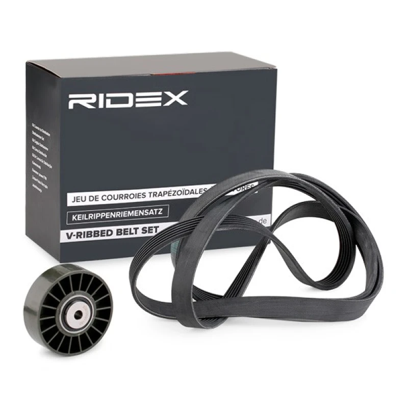Image of RIDEX 542R0177 V-ribbed belt set V-Ribbed Belt Set (542)