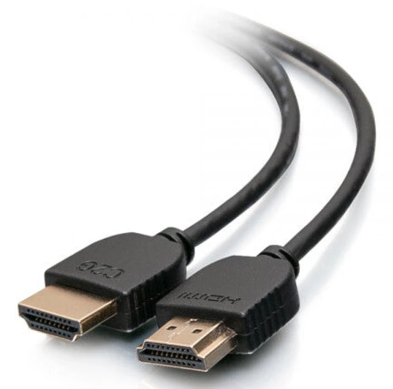 Image of C2G 10ft HDMI Cable with Low Profile Connectors - Flexible - Std Speed