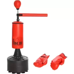 Image of Boxing Punch Bag Stand w/ Rotating Flexible Arm Speed Ball Waterable Base - Homcom