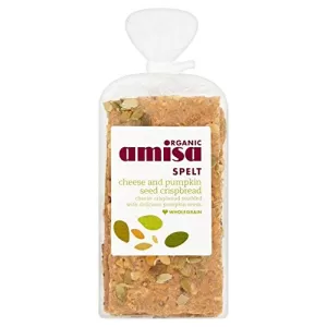 Amisa Spelt Crispbread - Cheese & Pumpkin 200g x 6