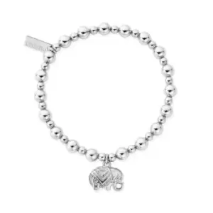 Image of ChloBo Silver Mini Small Ball Elephant Bracelet