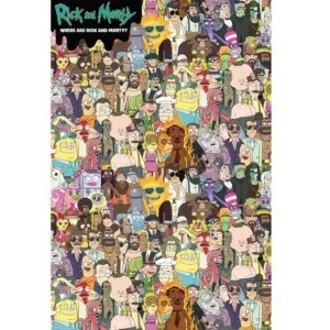 Image of Rick and Morty Where's Rick Poster