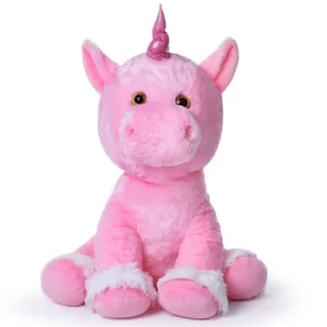 image of Soft Plush Unicorn Pink 72cm