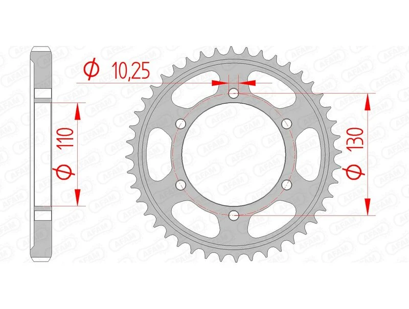 Image of AFAM 12813-38 Chain Sprocket Steel Chain Sprocket (5479)