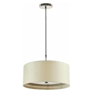 Image of Loops - 3 Bulb Ceiling Pendant Light Fitting Cream LED E27 60W Bulb