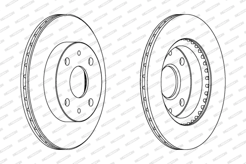Image of Brake disc FERODO DDF1394C