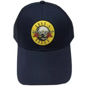 Image of Guns N' Roses - Circle Logo Mens Baseball Cap - Navy Blue