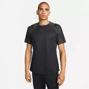 Image of Nike Dri-FIT Strike Mens Short-Sleeve Soccer Top - Grey