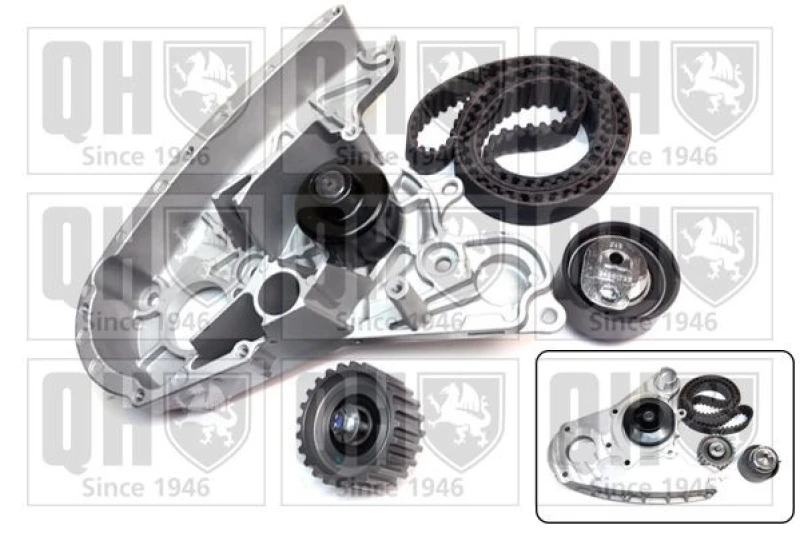 Image of QUINTON HAZELL Water pump and timing belt kit QUINTON HAZELL QBPK7060