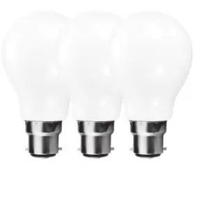 image of Harper Living 9 Watts gls B22 bc Bayoney LED Light Bulb Opal Cool White Dimmable, Pack of 3