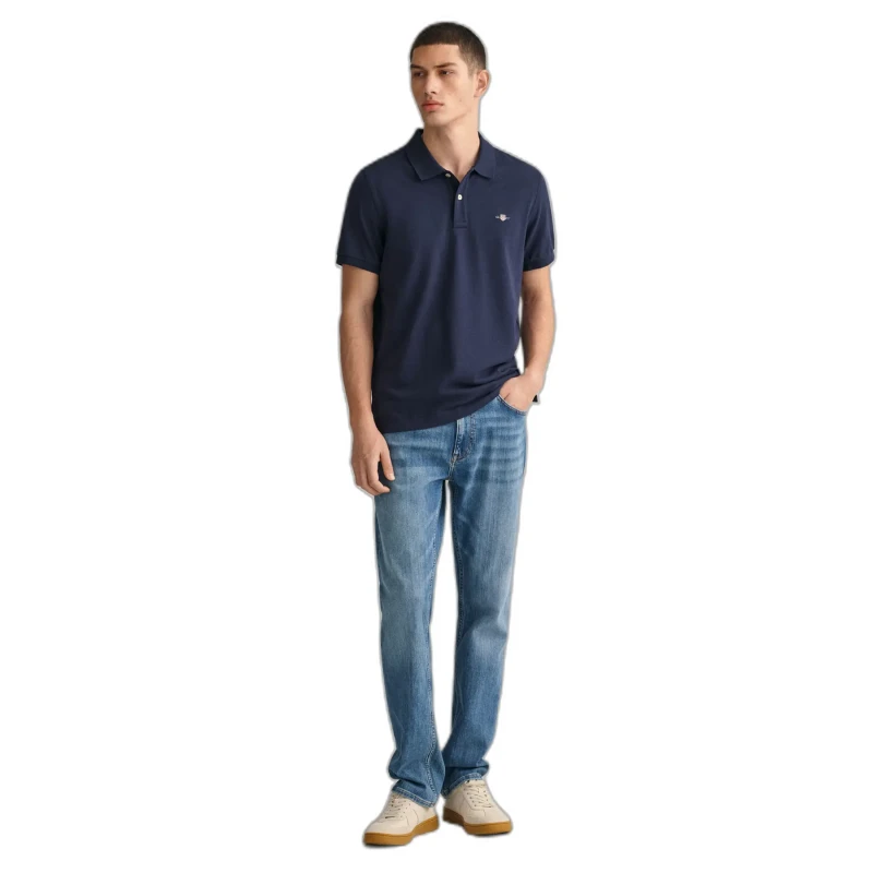 Image of Gant Polo shirt Gant Shield Bleu Male 3XL