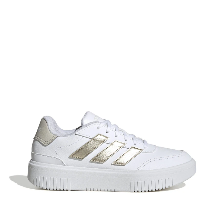 Image of adidas Courtblock Trainers Wht/Gold female 5 (38)