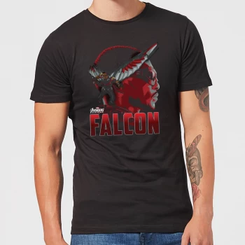 image of Avengers Falcon Mens T-Shirt - Black - 3XL - Black