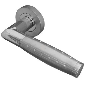 image of Jedo Aero Door Handle on Round Rose