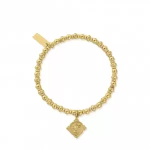 image of Gold Didi Sparkle Lion Head Bracelet GBDS3089