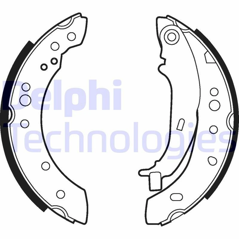 Image of DELPHI Brake Shoe Set DELPHI LS2013