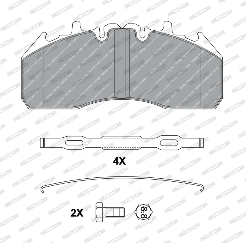 Image of Brake pad set FERODO FCV1989B
