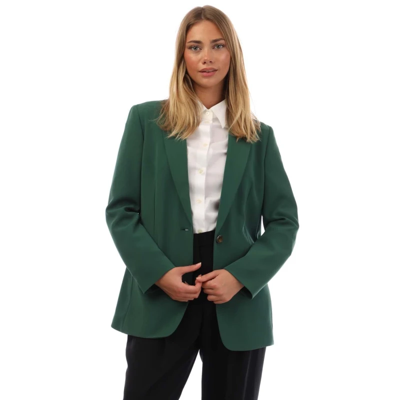Image of Boss Jocaluah Regular-Fit Blazer Green female 8