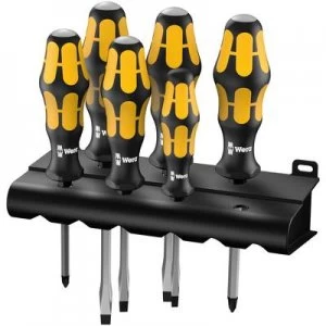 Image of Wera 932/6 Workshop Screwdriver set 6 Piece Slot, Phillips