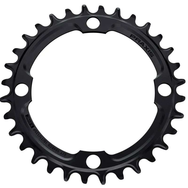 Image of Praxis Narrow Wide Chain Ring 104 BCD Black unisex 32