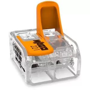 Image of Wago 221-612 Terminal Block, Pluggable, 2Pos, 10Awg