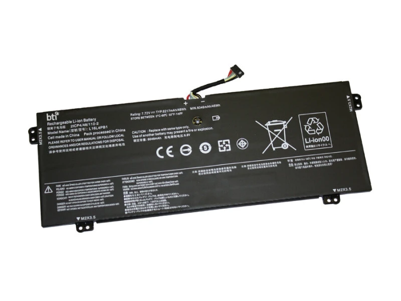 Image of BTI BTI 48Wh 4 cell L16L4PB1 compatible battery for Lenovo YOGA 720-13IKB 80X6 YOGA 720-13IKB L16L4PB1-BTI
