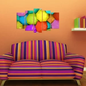 Image of 5MX-41 Multicolor Decorative MDF Painting (5 Pieces)
