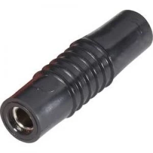 image of Jack socket Plug straight Pin diameter 4mm Black Schnepp