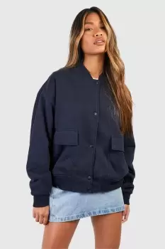 Image of Pocket Detail Bomber Jacket