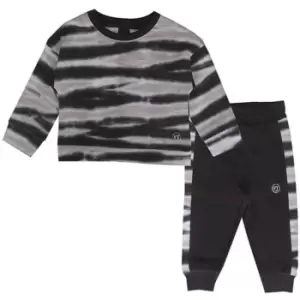Image of Firetrap Crew 2 Piece Set Baby Girls - Black