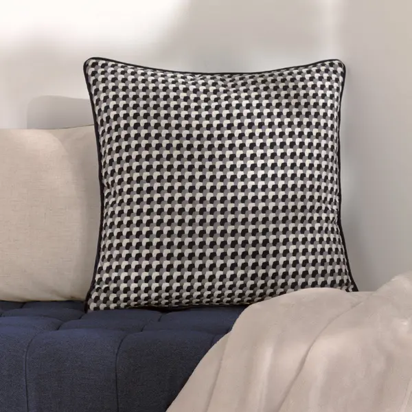 Image of Marttel Cushion Black / 45 x 45cm / Polyester Filled