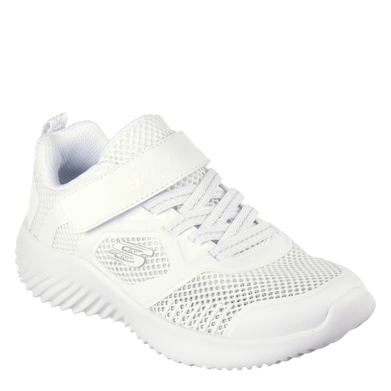 Image of Skechers Unisex Kids Bounder Slip On Trainers White unisex C10 (27.5)