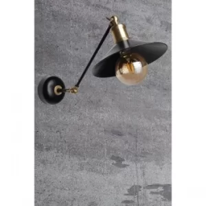 Image of Emily metal ba?l?kl? aplik Black Wall Lamp