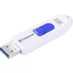 image of Transcend JetFlash 790 USB stick 128GB White, Blue TS128GJF790W USB 3.2 Gen 2 (USB 3.1)