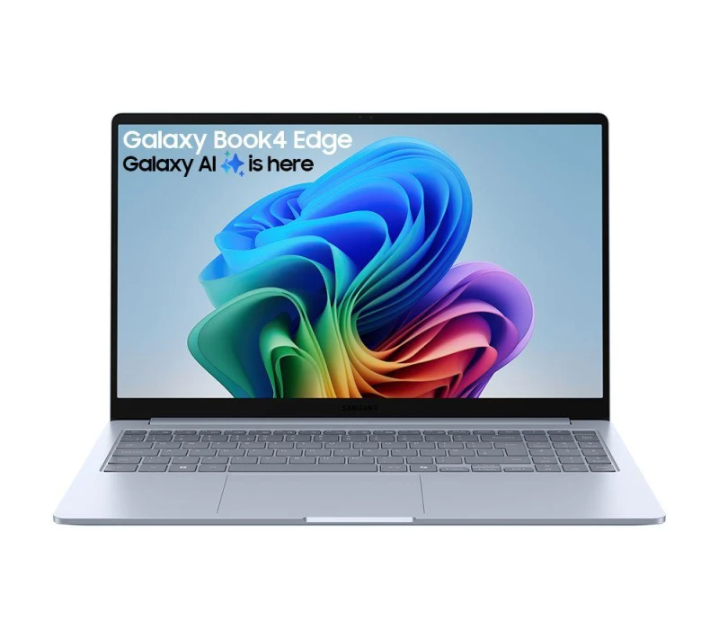 Image of Samsung Galaxy Book4 Edge 15.6" Laptop, Copilot PC - Snapdragon X Plus, 256GB SSD, Sapphire Blue 8806095755649