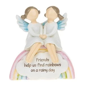 Image of Rainbow Angels Friends Rainyday Ornament