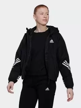 Image of adidas Back To School Hooded Jacket, Black, Size 2XL, Women