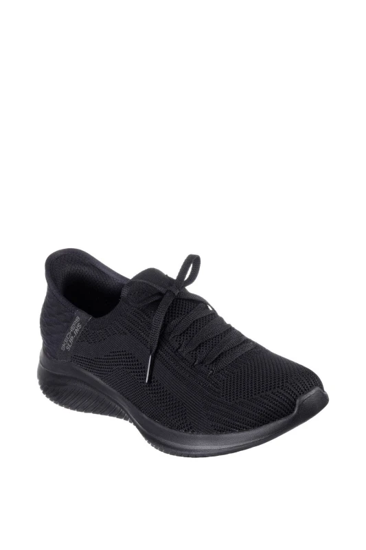 Image of Skechers Womens Ultra Flex 3.0 - Brilliant Trainer in Black Size: 3 Black Female 3