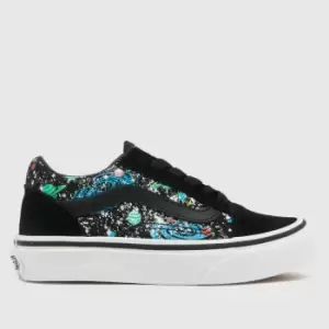 Image of Vans Black old skool Junior Trainers