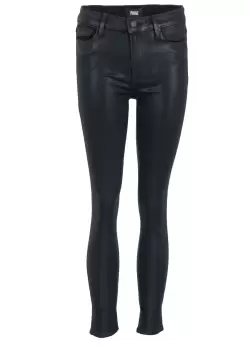 Paige Premium Denim Womens Black Fog Hoxton Ankle Skinny