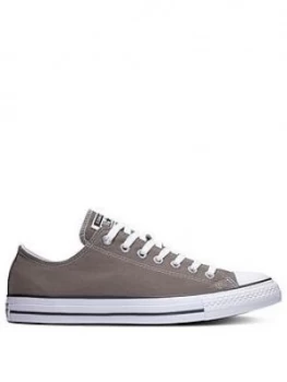 image of Converse Chuck Taylor All Star Ox - Charcoal/White , Charcoal/White, Size 3, Women