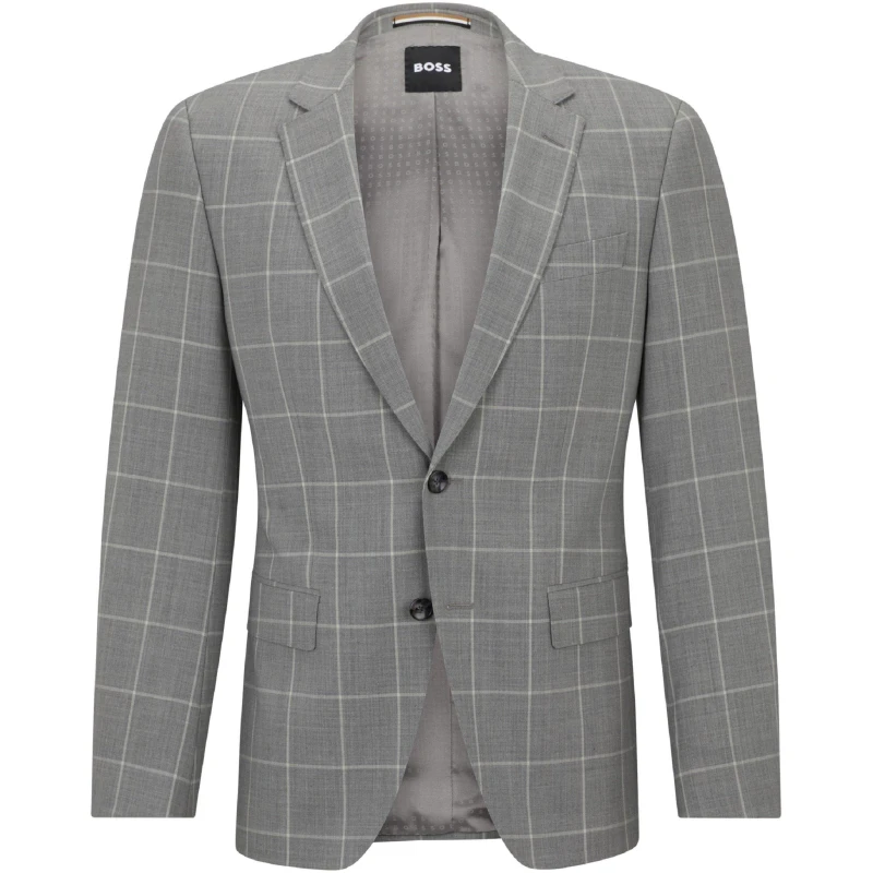 Image of Boss Mens Formal Jacket Silver male 36 (46)
