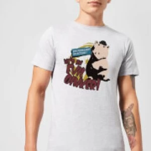 Image of Toy Story Evil Oinker Mens T-Shirt - Grey - 3XL