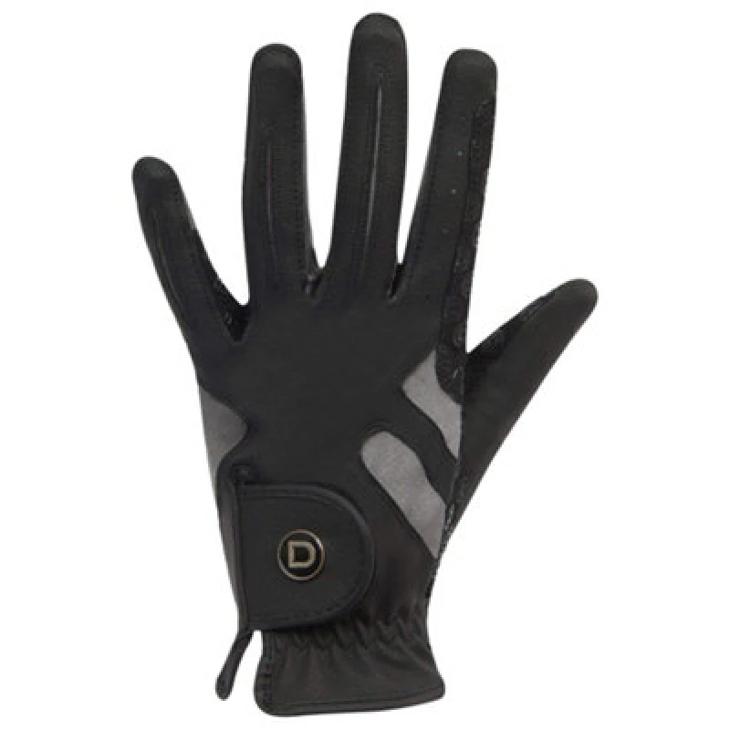 Image of Dublin Dublin Cool-it Gel Touch Fastening Riding Gloves in Black Size: X-Small Black XS Unisex 5059000448614