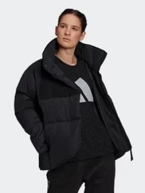 Image of adidas Big Baffle Down Jacket, Black Size XL Women