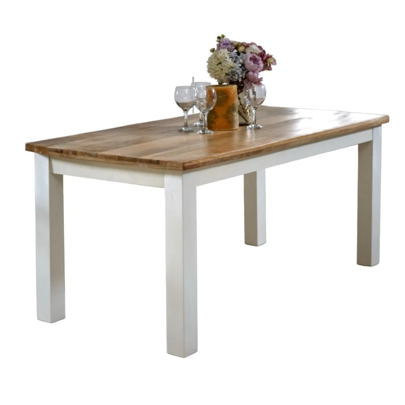 Image of Indian Hub Alfie Dining Table 170Cm Solid Mango Wood