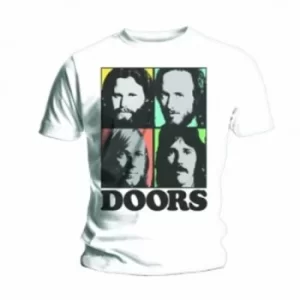 Image of The Doors Colour Box Mens White T Shirt: X Large